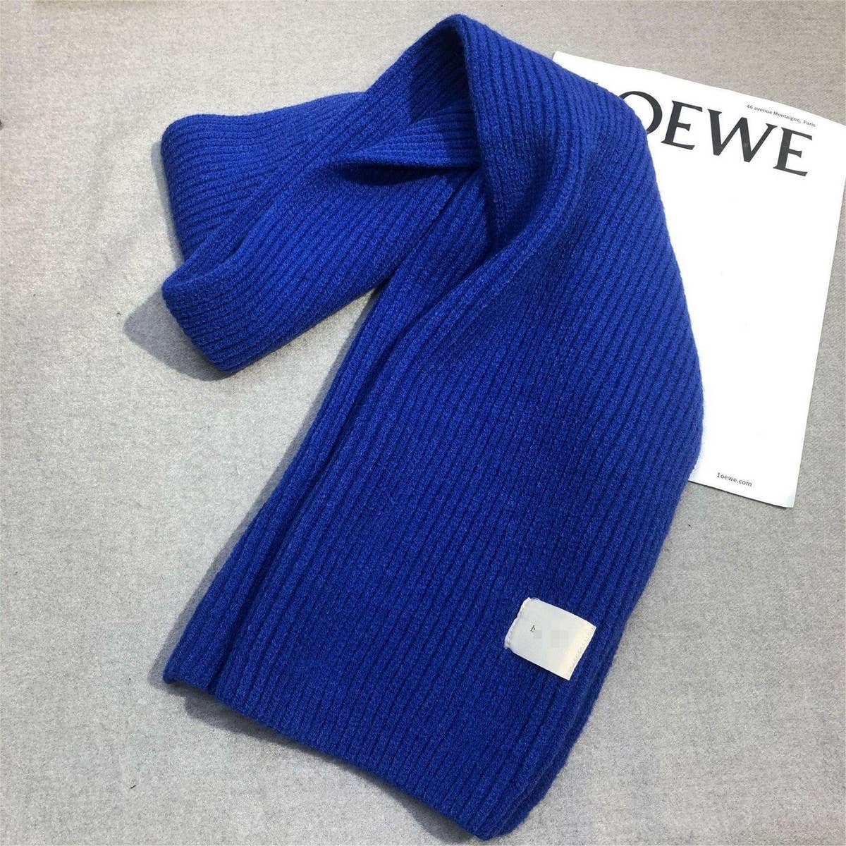 PLAID KNIT SCARF SOFT FAUX CASHMERE WINTER WRAP_CWASC1235