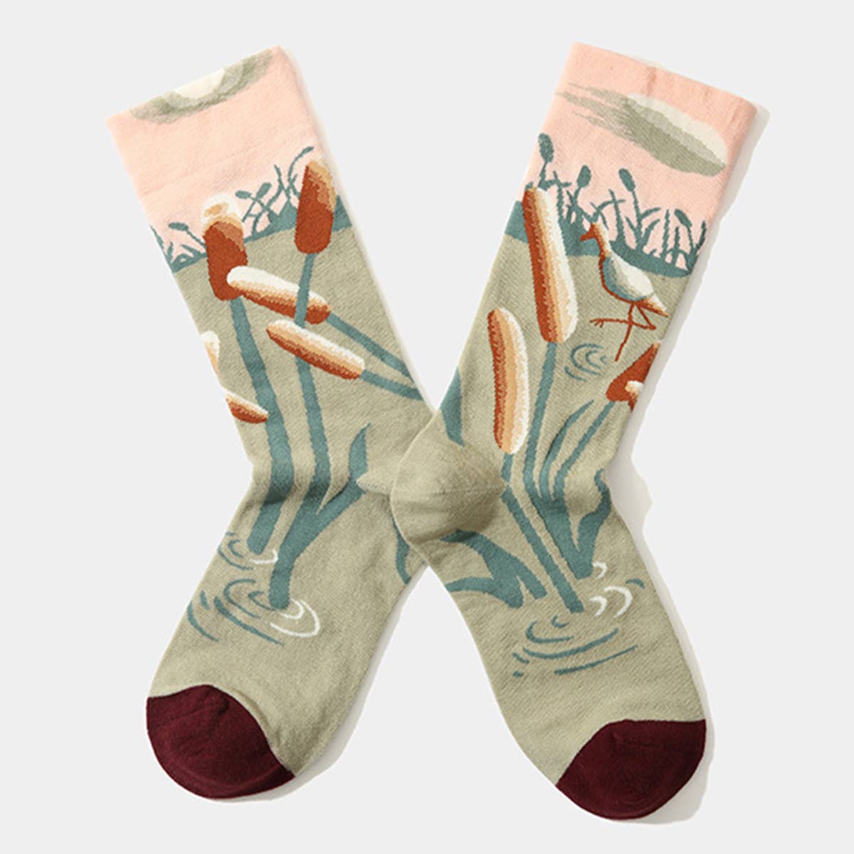 MULTIPLE PATTERNS STREET TRENDY INVISIBLE SOCKS_CWMS0171