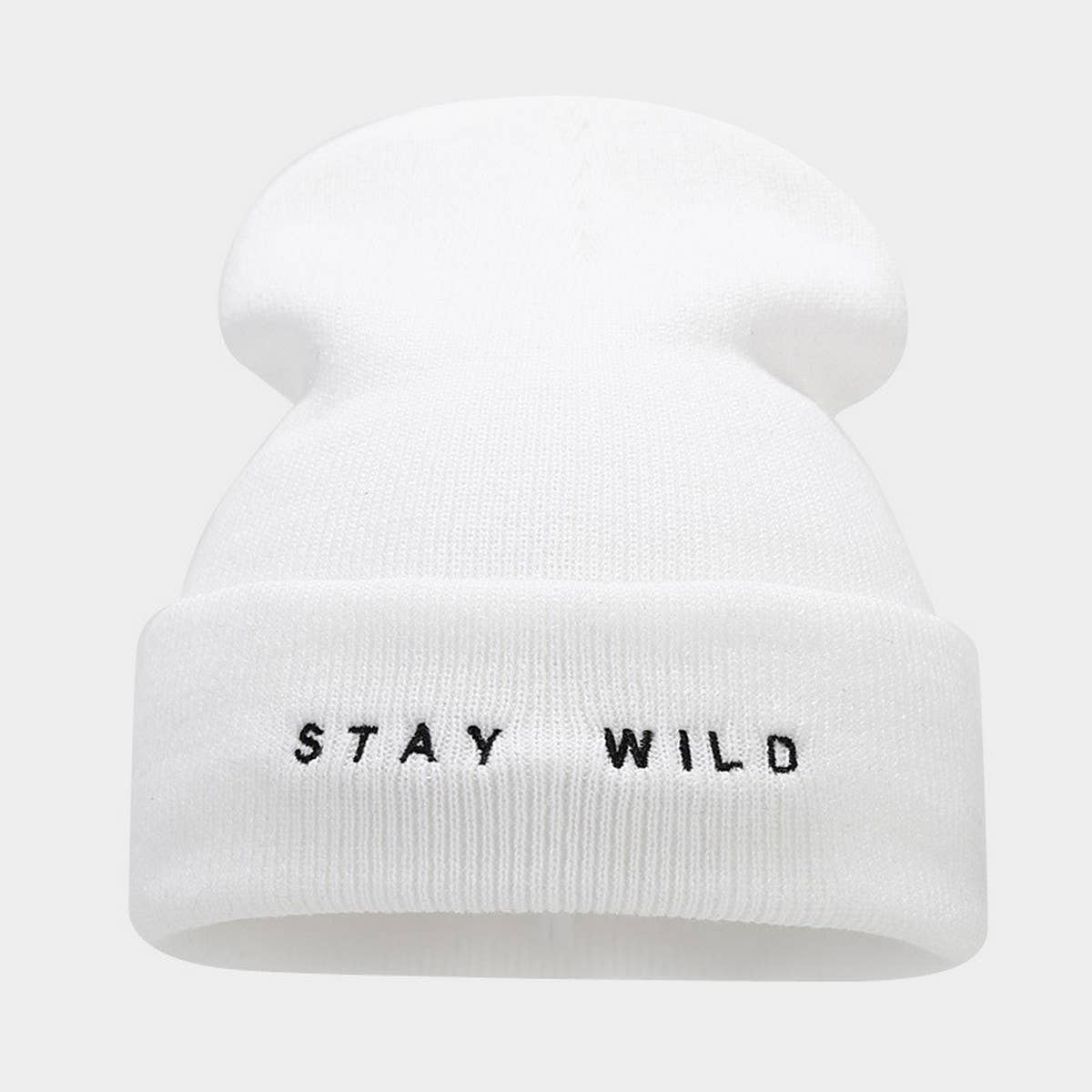 FASHION LETTER EMBROIDERY SIMPLE KNITTED HAT_CWAH2087