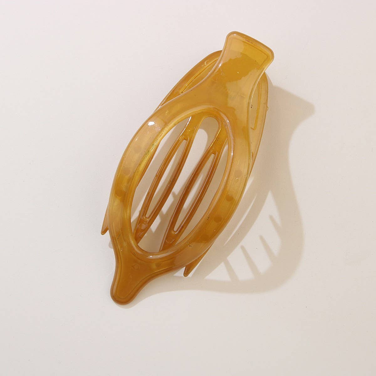 Glossy Matte Oval Hair Clip-Large Duckbill Style_Cwaha07479