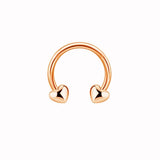 STAINLESS STEEL HEART NOSE RING PIERCING_CWMM9517