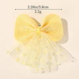 STYLISH DOUBLE LAYER MESH BOW HAIR CLIP FOR KIDS_CWAHA6715