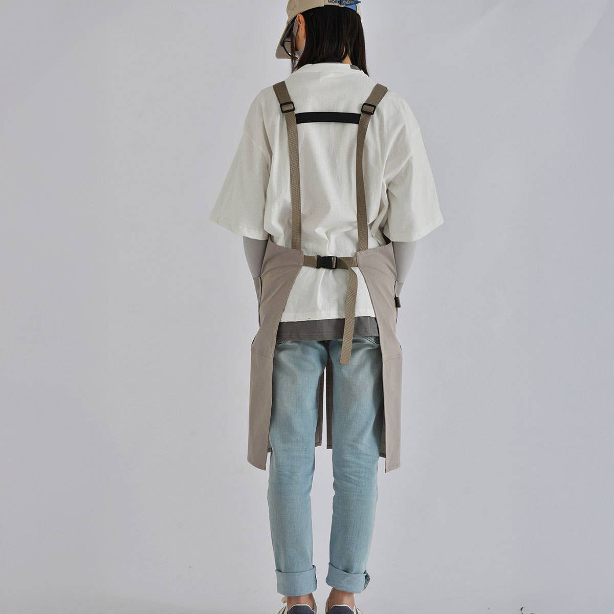 CAFE RESTAURANT CANVAS APRON WITH POCKETS_CWMM3294