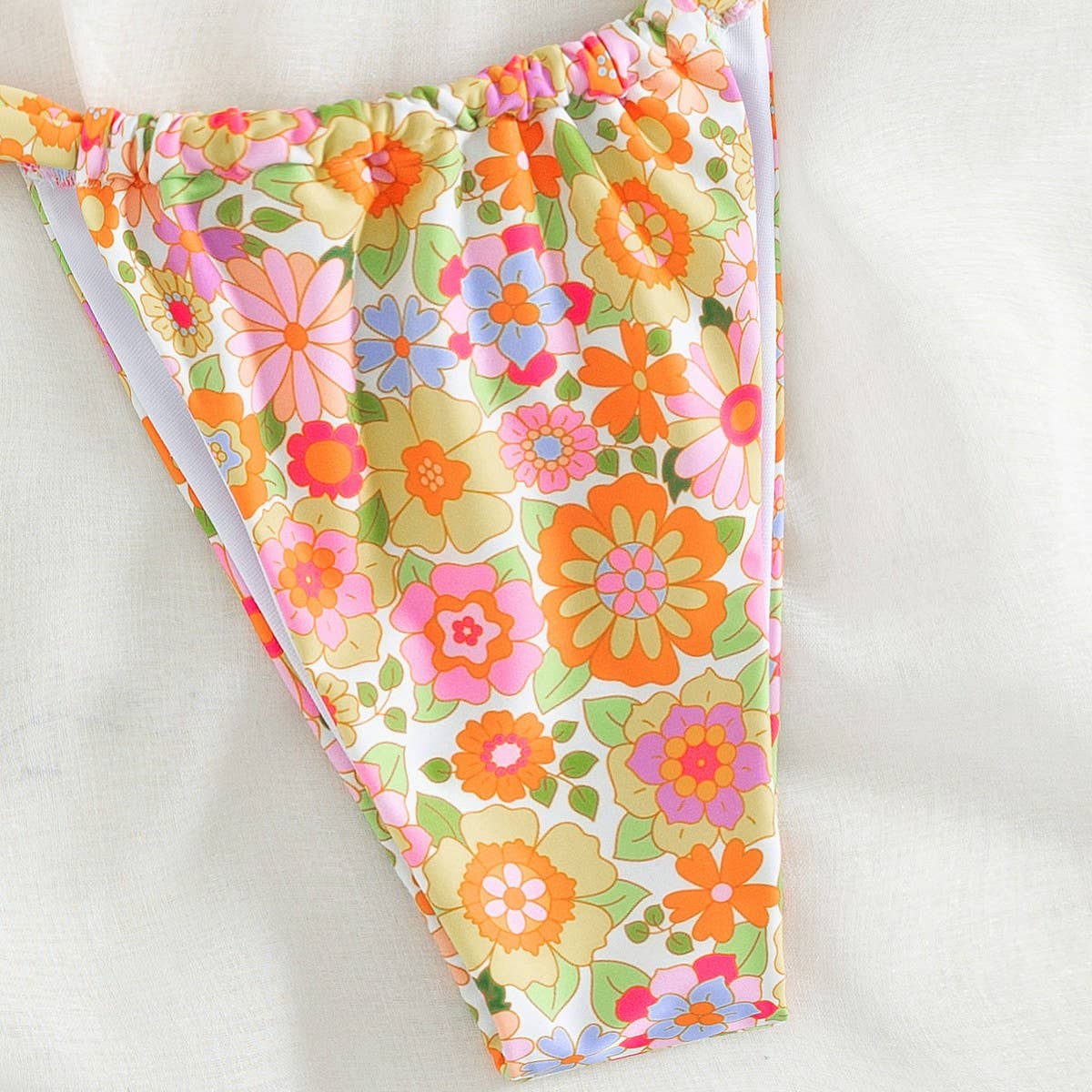 PRINTED HALTERNECK BIKINI TWO PIECE SWIMSUIT_CWMW0730