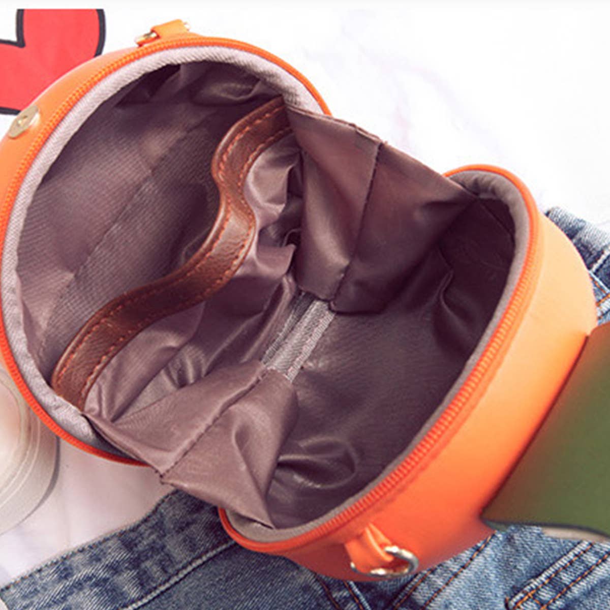 Women Chain Fruit Orange Shoulder Bag_Cwab0980