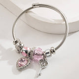 Trendy Elephant Heart Steel Bracelet For Couples_Cwmm8577