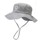 KIDS SMILEY FACE QUICK DRY SUN HAT FOR SUMMER_CWAH3785