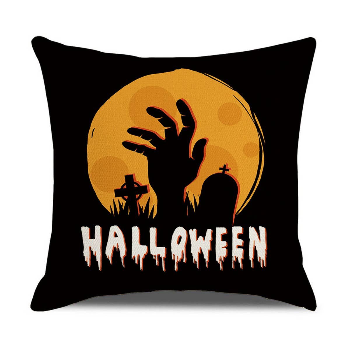 HALLOWEEN PLAID PRINT PILLOWCASE_CWMM1354