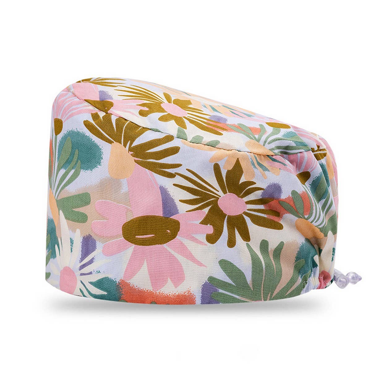 NURSE CAP OPERATING ROOM ADJUSTABLE ROUND CAP_CWAH3336