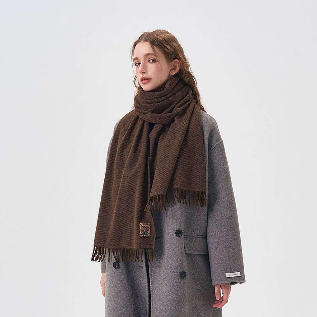 Winter Solid Acrylic Blend Scarf Neckwarmer_Cwasc2298