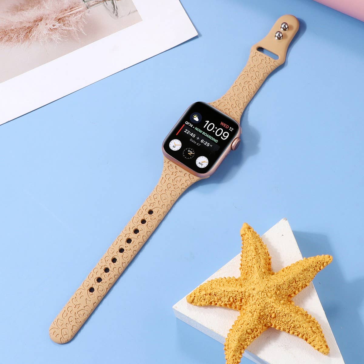 APPLE WATCH9 1 ENGRAVED LEOPARD PRINT STRAP IWATCH8_CWWW0070