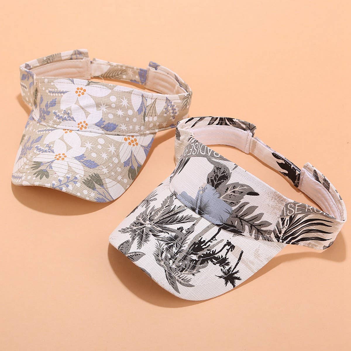 PRINTED SUN VISOR SUMMER UV PROTECTION SPORT CAP_CWAH3283