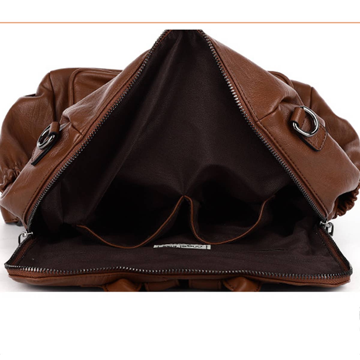 TASSEL DETAIL PU LEATHER BACKPACK SHOULDER BAG_CWAB0778