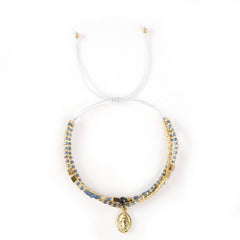 RICE BEAD HAND WOVEN MULTI LAYERED BRACELET_CWAB4633