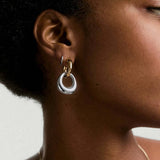 Trendy Irregular Geometric Gold Plated Earrings