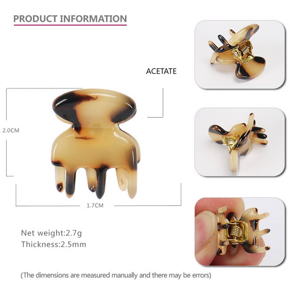 SMALL HAIRPIN ACETATE SHEET MINI HAIRPIN_CWAHA4256