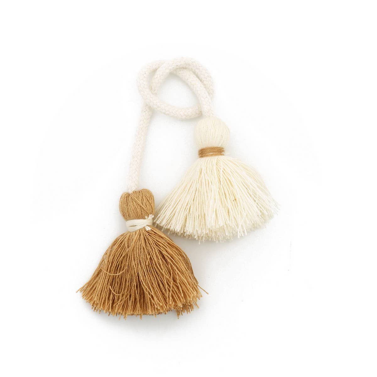 DOUBLE HEAD TASSEL HANDMADE BAG CHARM PENDANT_CWAB5069