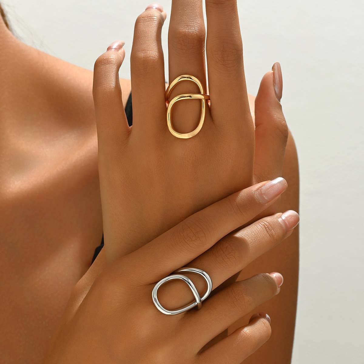 Stylish All-In-One Personality Open Copper Ring