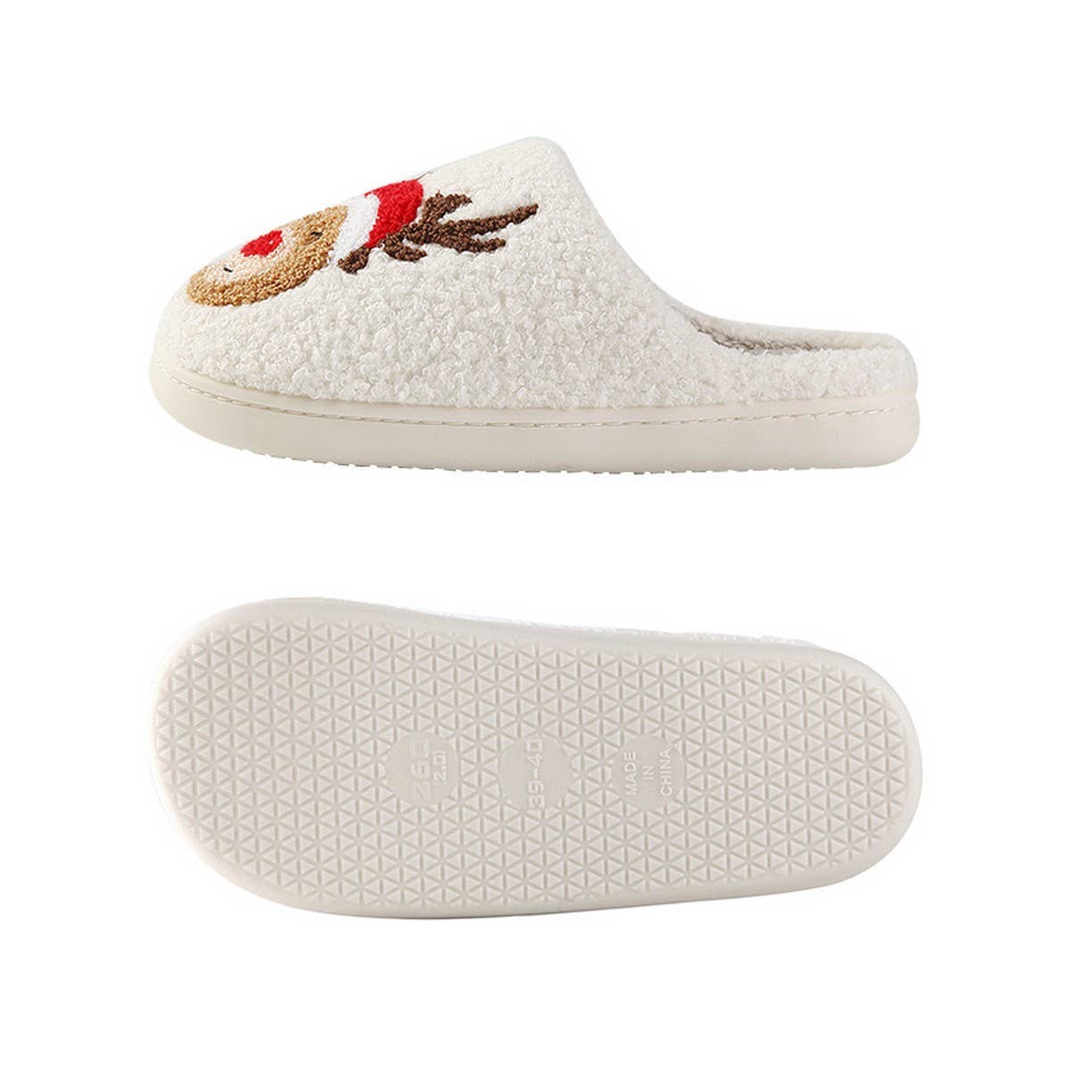 NEW CHRISTMAS ELK WARM WINTER COTTON SLIPPERS_CWSHS0754