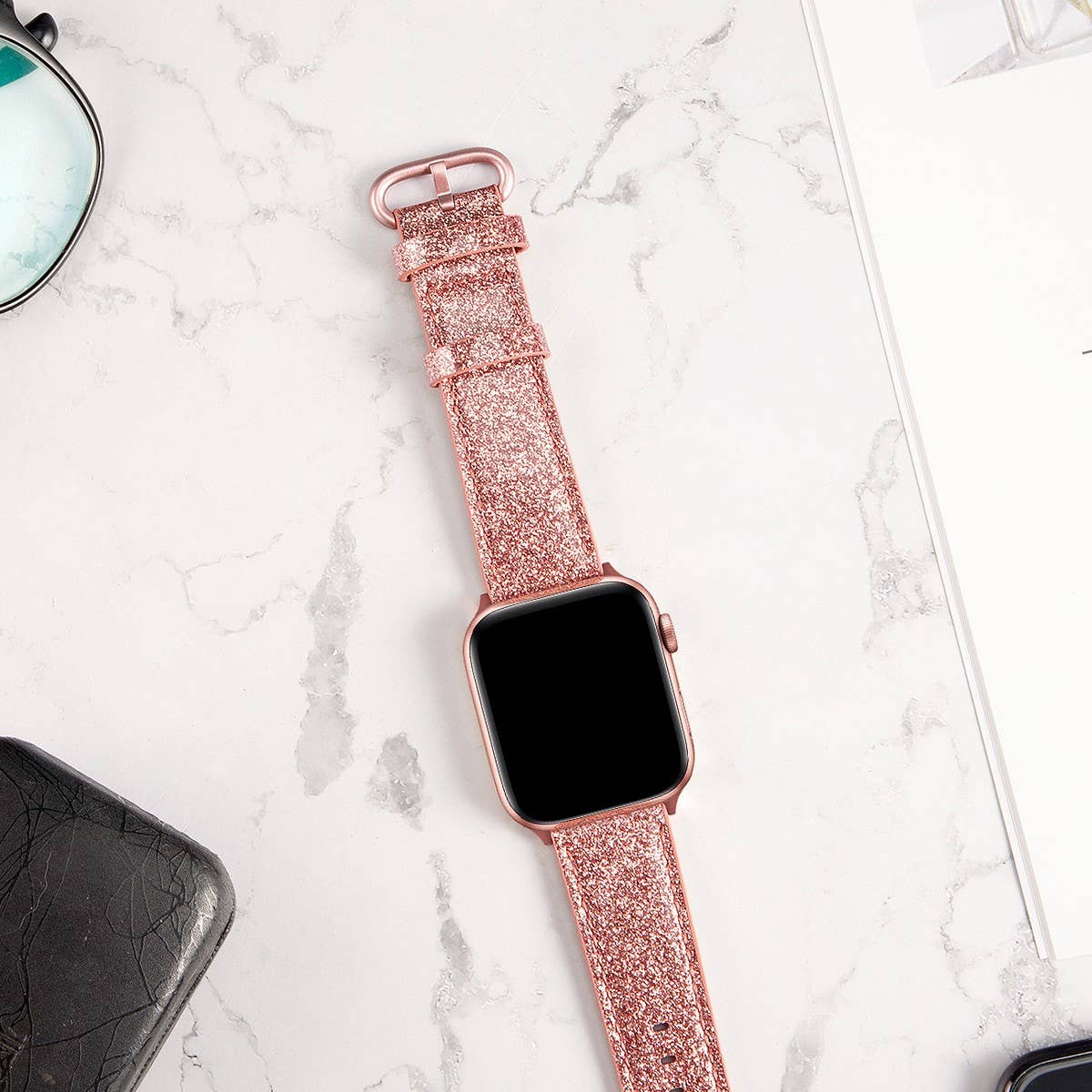APPLE WATCH IWATCH GLITTER CLASSIC BUCKLE STRAP_CWWW0082