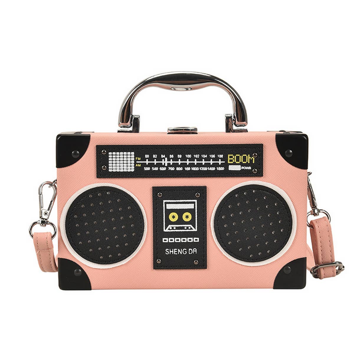 RETRO RADIO BOX SHAPED MESSENGER BAG_CWAB0985