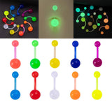 GLOW IN DARK BELLY RING UV FLEXIBLE BAR_CWMM9184