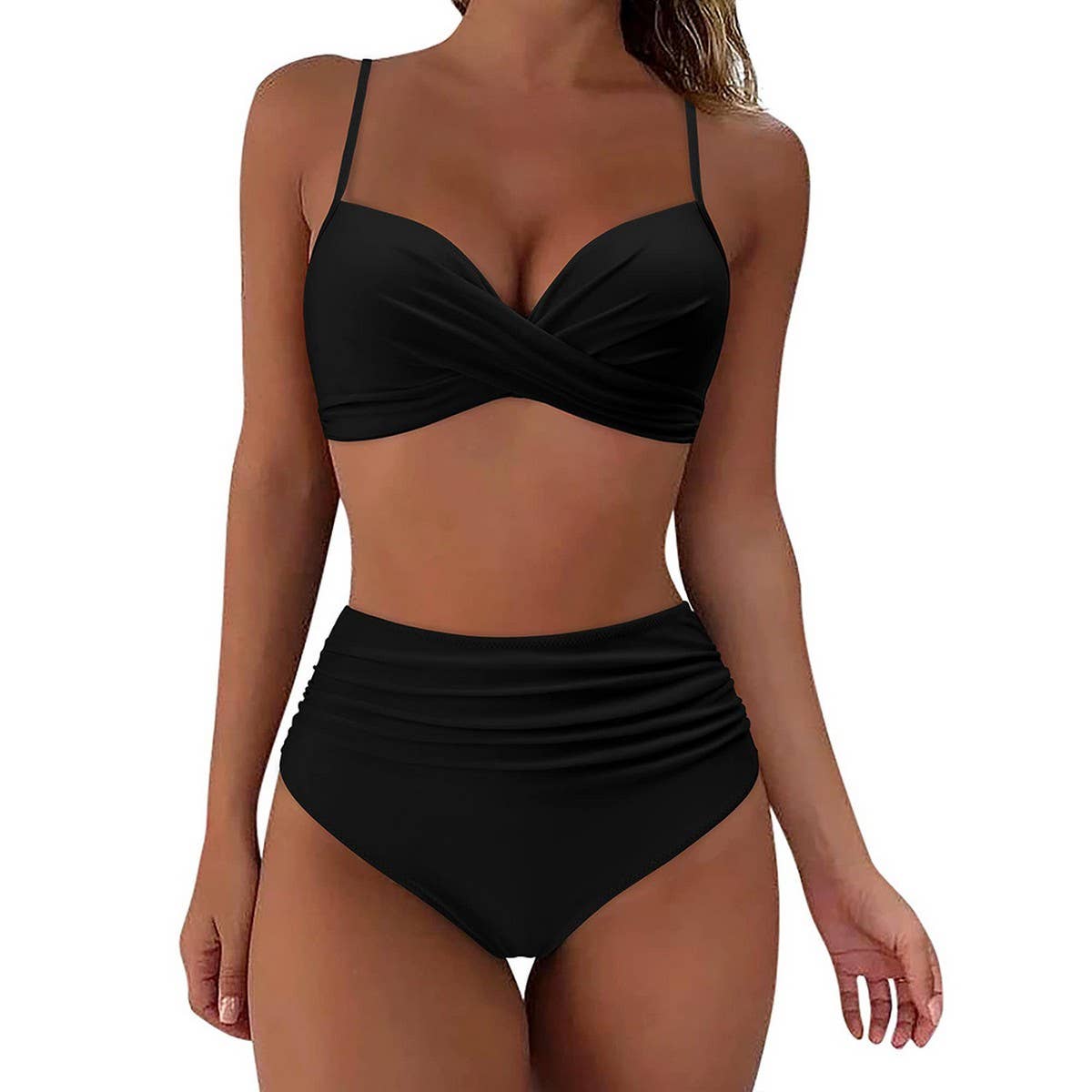 HIGH WAIST BIKINI SET SEXY PUSH UP SWIMSUIT_CWMW0152