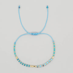 GRADIENT COLOR CRYSTAL FLAT BEAD BRACELET_CWMM3816