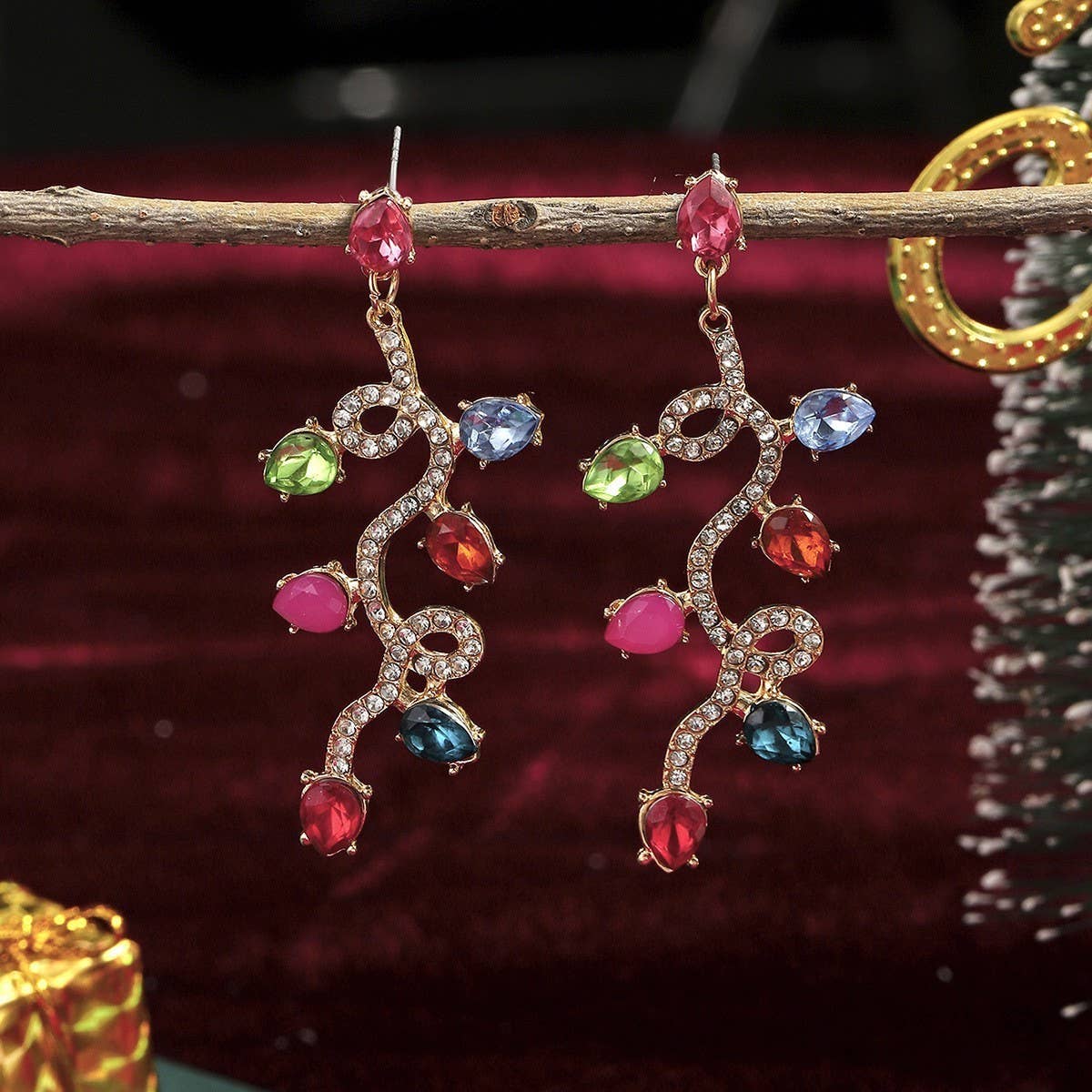 CHRISTMAS EARRING COMBINATION CARTOON EARRING SET_CWMM2611