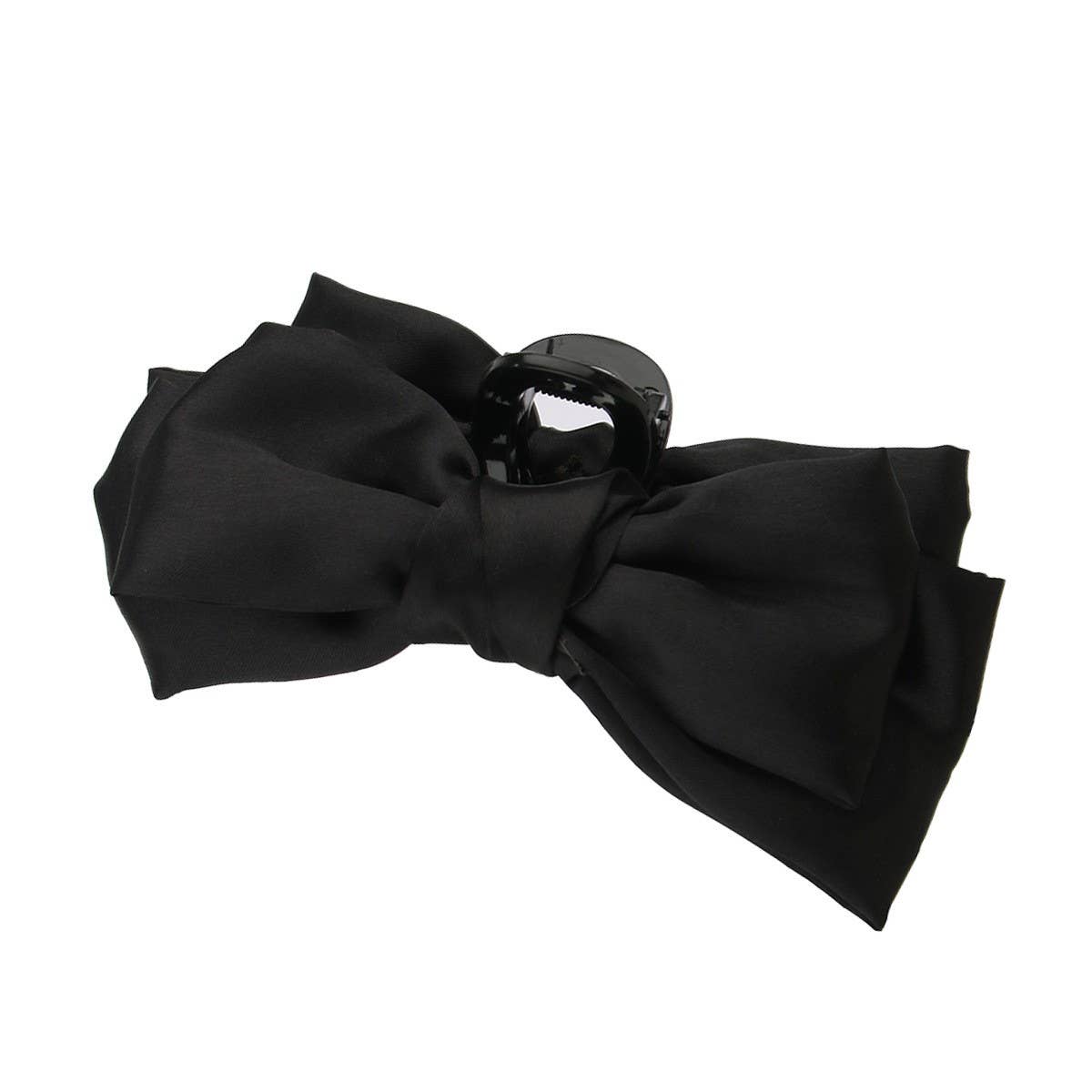 Cwaha07430_Large Bow Fabric Hair Claw Clip For Women