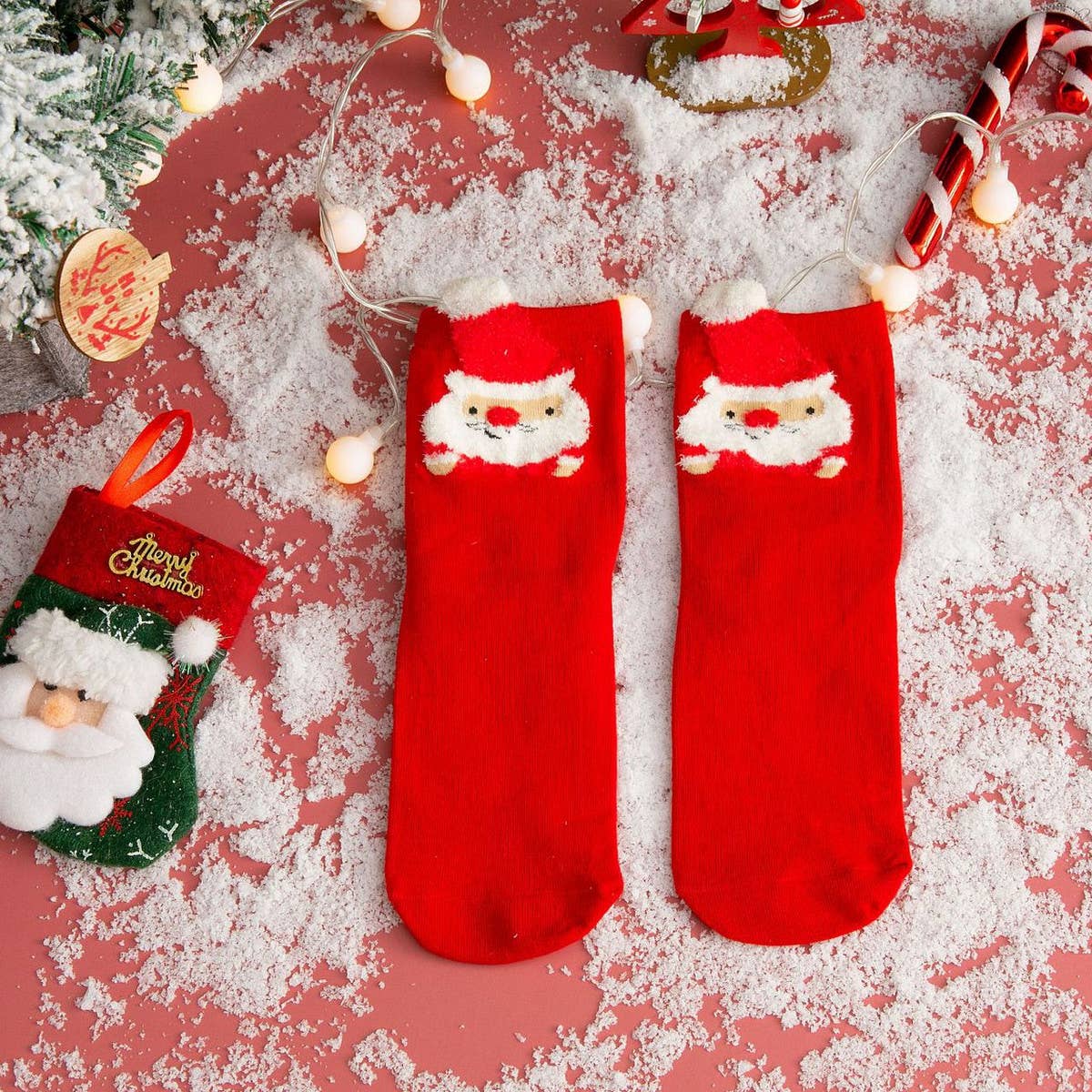 CHRISTMAS SOCKS ELK OLD MAN SOCKS_CWMS0625