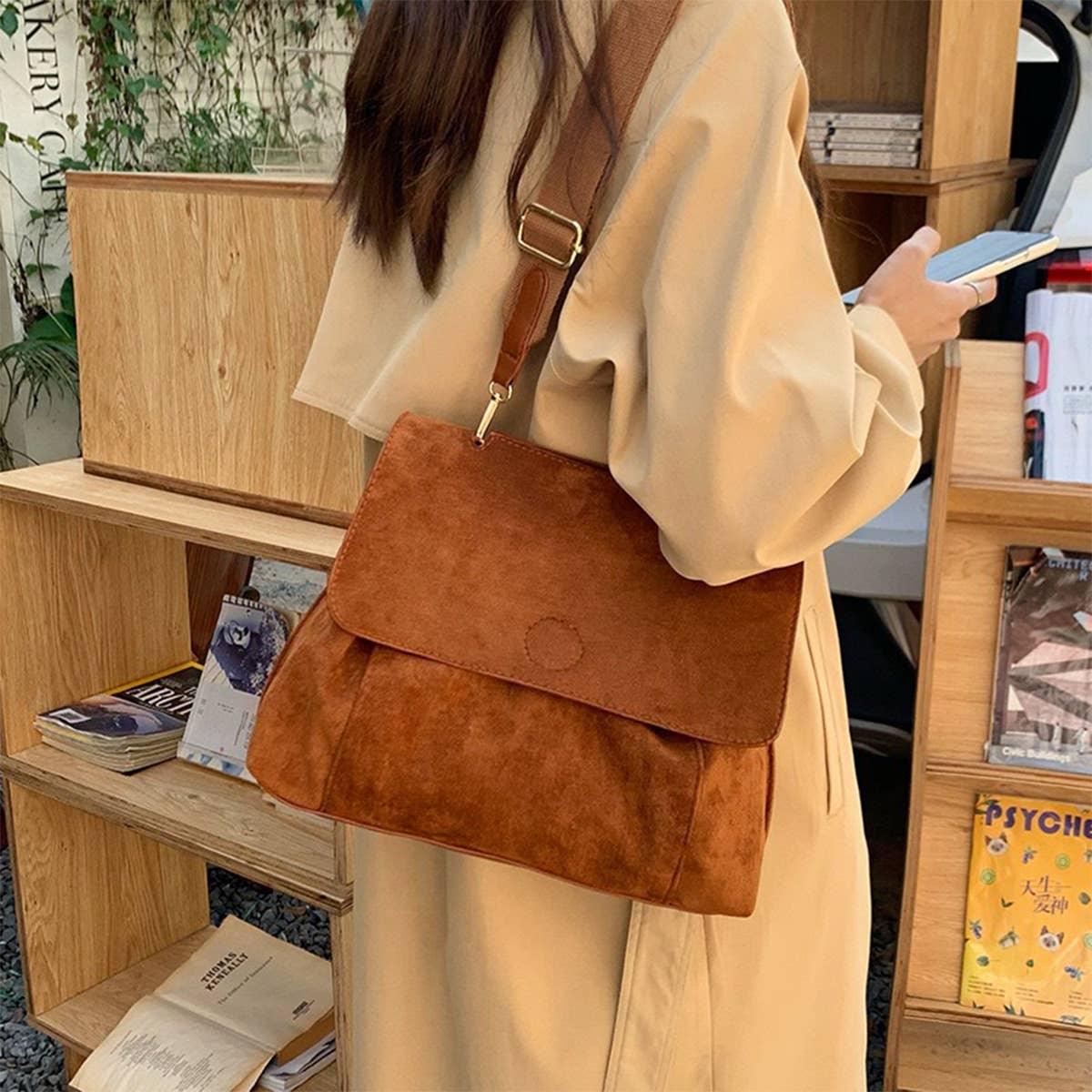 FASHION CASUAL FROSTED SHOULDER CROSSBODY BAG_CWAB0969