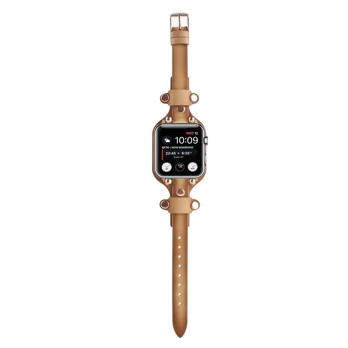 APPLE WATCH9 1 RIVET LEATHER STRAP_CWWW0044