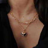 TEMPERAMENT PEARL HEART PENDANT NECKLACE_CWMM5345