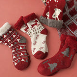 Ultra-Thick Fleece Winter Warm Cartoon Socks_Cwms03159