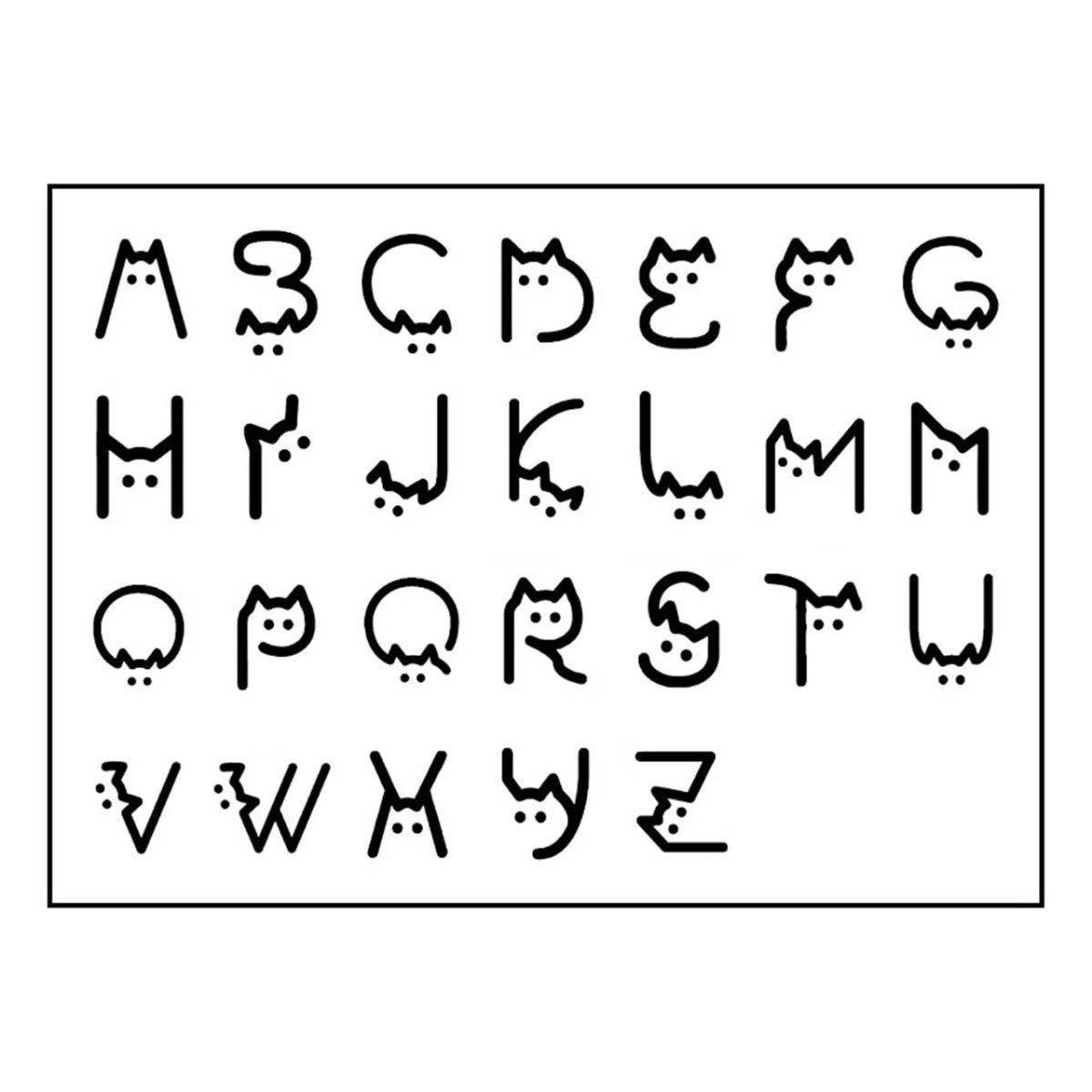 COUPLE CAT LETTER TATTOOS WATERPROOF LASTING_CWMM8223