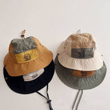 CARTOON CHILDRENS COLOR MATCHING FISHERMAN HAT_CWAH2868