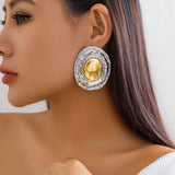 EXAGGERATED NICHE RETRO VERSATILE EARRINGS_CWAJE1923