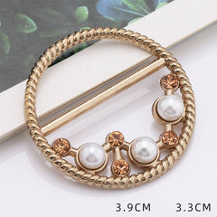 RING WITH PEARL AND DIAMOND SCARF RING WITH LUSTER_CWMM2148