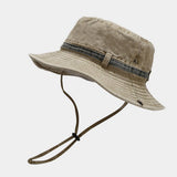 Washed Cotton Outdoor Sun Hat For Men Women_Cwah3826
