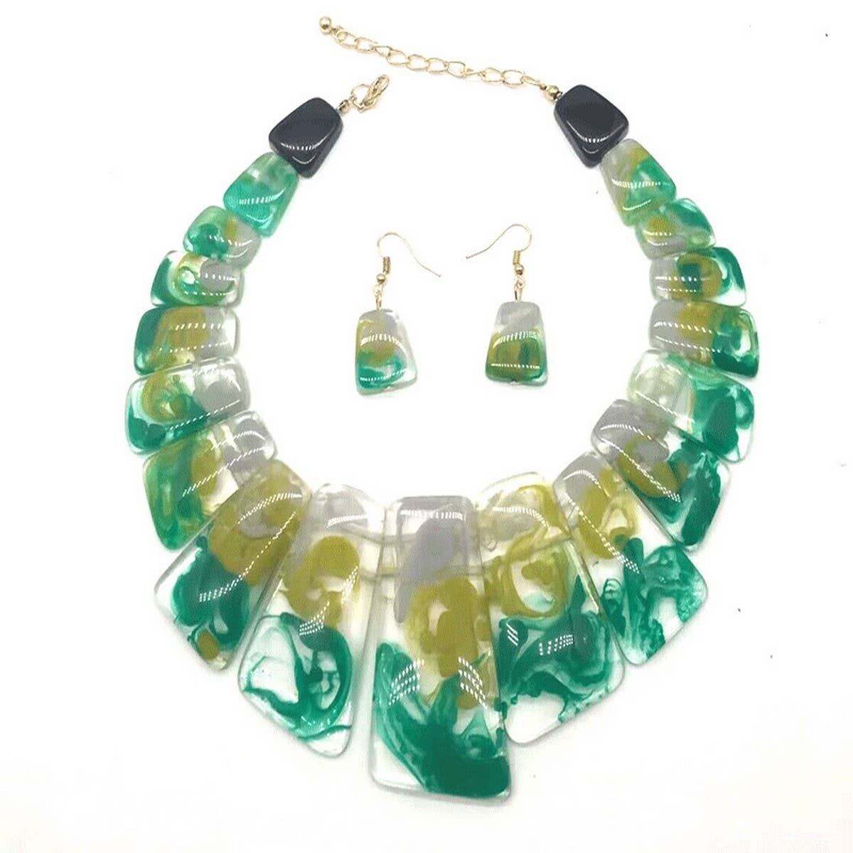 RETRO PERSONALITY RESIN GEOMETRIC NECKLACE_CWMM4726