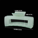 SUMMER JELLY HAIR CLAW AVOCADO GREEN MATTE CLIP_CWAHA0093