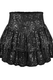Womens Sequin Cake Short Skirt