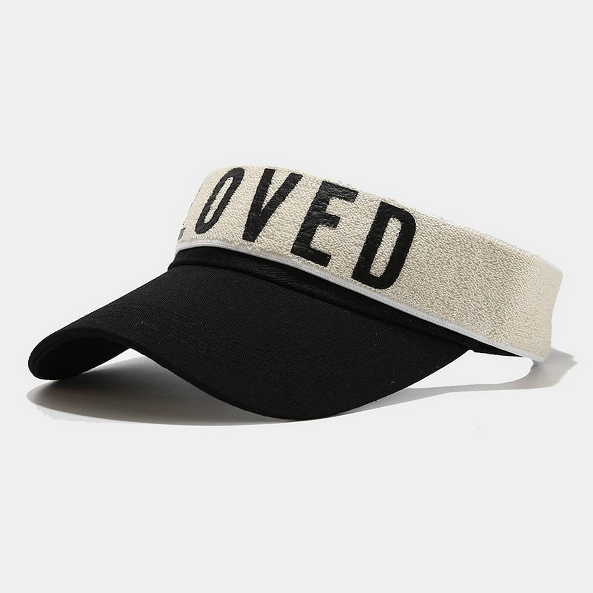 LOVED PRINTED VISOR CAP SUMMER BREATHABLE SUN HAT_CWAH3312