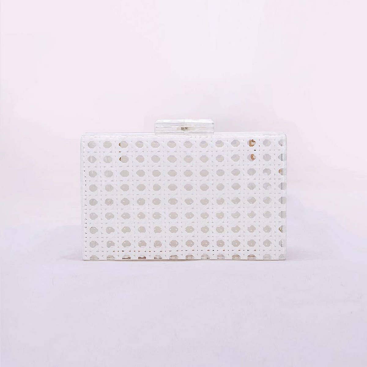 Vintage Rattan Acrylic Clutch Chain Shoulder Bag_Cwab5865