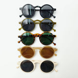 ROUND FRAME TINTED LENS FASHION GLASSES UNISEX_CWASG0286