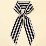 LETTER FLORAL TWILLY SCARF HAIR RIBBON BAG TIE_CWASC0095