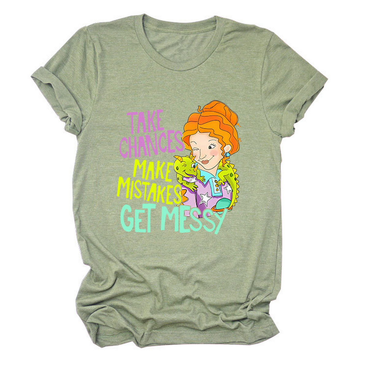 POSITIVE MESSAGE TEE TAKE CHANCES PRINT_CWTTS1484