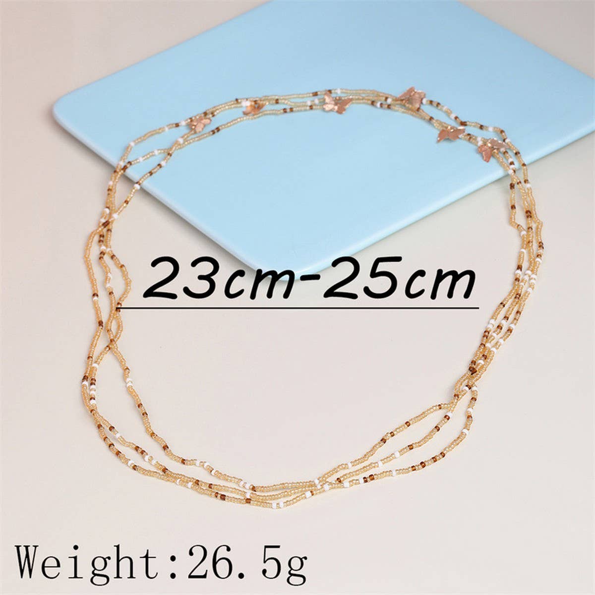 BOHO BEADED BUTTERFLY ANKLET HANDMADE STYLE_CWMM6346