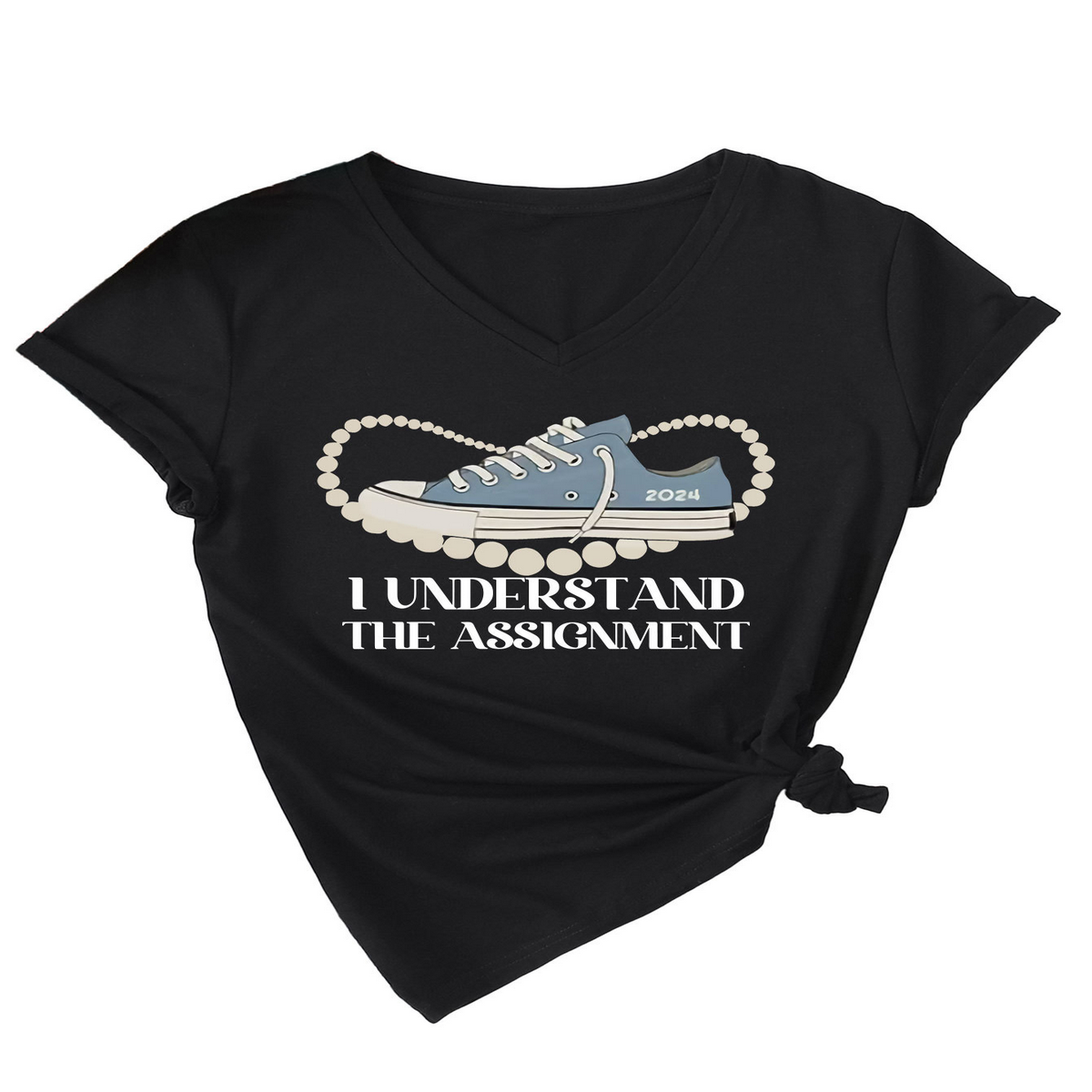 Womens Casual Tee Assignment Graphic Print